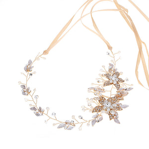 Pearl Leaf Bridal Wedding Headband