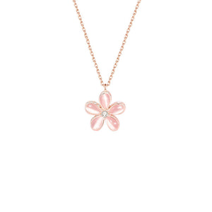 Mondstein-Blumen-Fidget-Spinner-Halskette