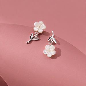 Mother Of Pearl Cherry Blossom Earrings