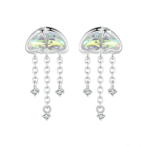 Dainty Jellyfish Dangle Drop Beach Earring