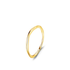 Minimalist Infinity Wave Stacking Ring