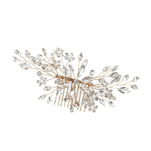 Crystal Leaf Bridal Wedding Headband