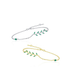 Dainty Nature Leaf Branch Bracelet