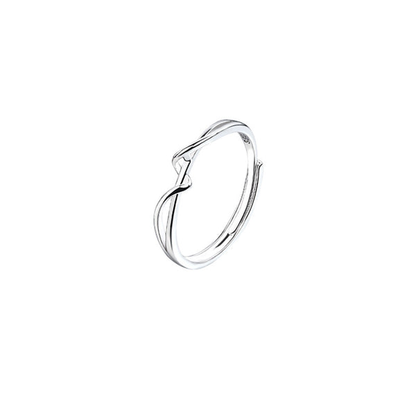 Minimalist Silver Twist Ring