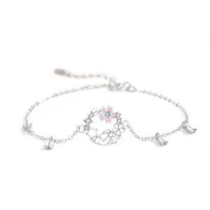 Pink Cherry Blossom Mountain Bracelet