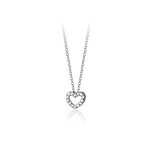 Dainty Small Heart Charm Pendant Necklace