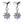Solitaire Moissanite Heart Drop Earrings