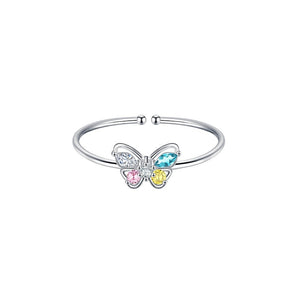 Dainty Butterfly Stacking Thin Band Ring