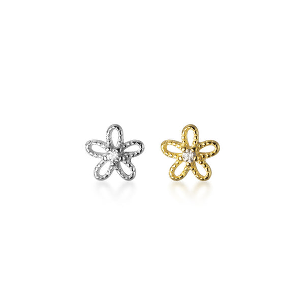 Dinty Flower Stud Earrings