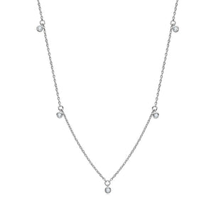 Moissanite Charm Layering Station Necklace