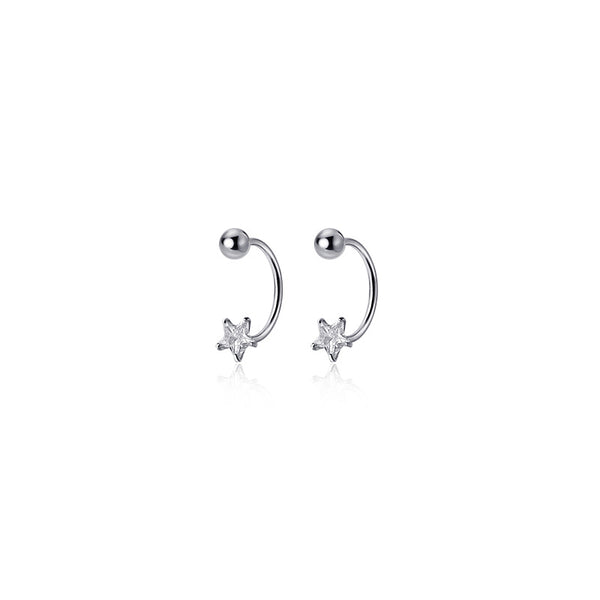 Dainty Star Hook Earrings