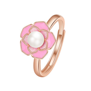 Kamelienblüte Angst Fidget Spinner Ring