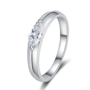 Marquise Cut Moissanite Engagement Ring