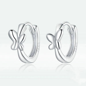 Dainty Butterfly Huggie Hoop Earrings