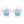 Load image into Gallery viewer, Blue Sea Turtle Stud Earrings
