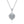 Heart Moissanite Halo Pendant Necklace