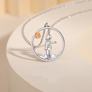 Little Prince Fox Matching Couple Necklace