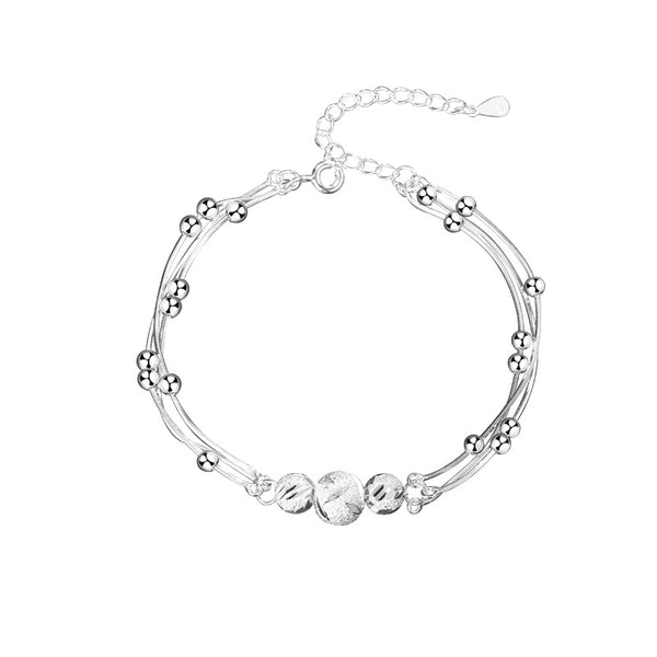 Silver Lucky Beads Bracelet