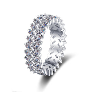 Baguette Moissanite Eternity Ring