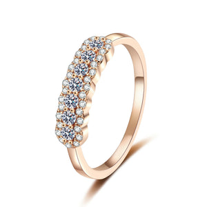 Pave Moissanite Stacking Wedding Ring