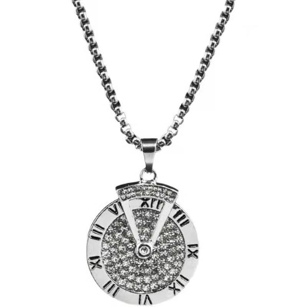 Roman Numeral Spinner Necklace
