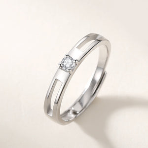 Passender Paarring mit Mondsteinkrone