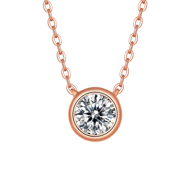 Bubble Moissanite Pendant Necklace