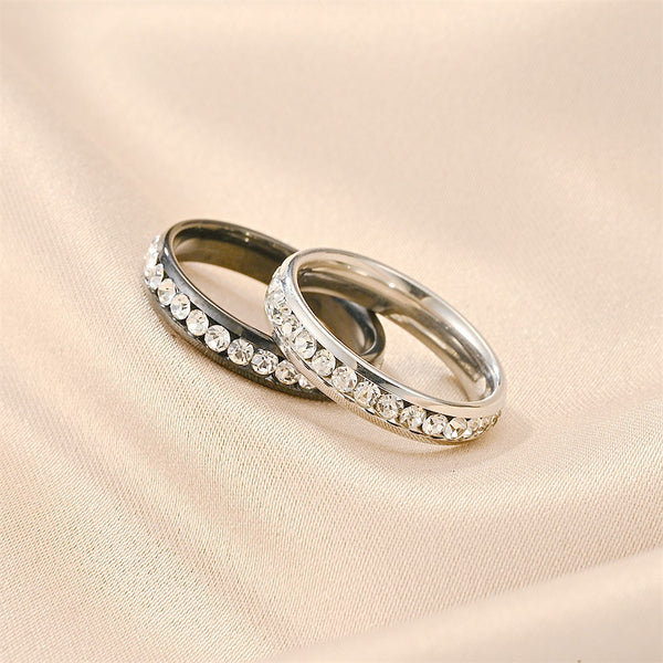 Slim Pave Couple Ring