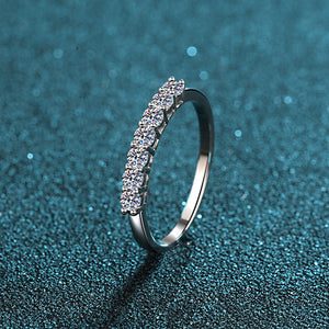 Seven-Stone Moissanite Pave Statement Ring
