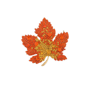 Delicate Maple Leaf Pin Brooch