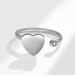 Heart Anxiety Fidget Spinner Stacking Ring