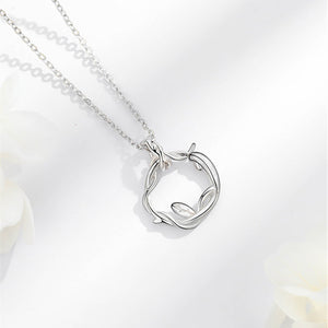 Halskette mit Weidenblatt-Anhänger für Paare