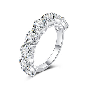 Eight-Stone Color Moissanite Statement Ring