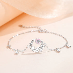 Pink Cherry Blossom Mountain Bracelet