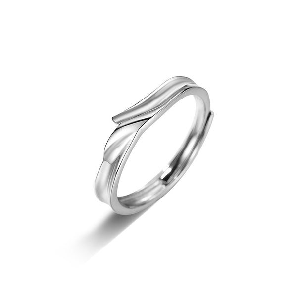 Mobius Strip Infinity Promise Couple Ring