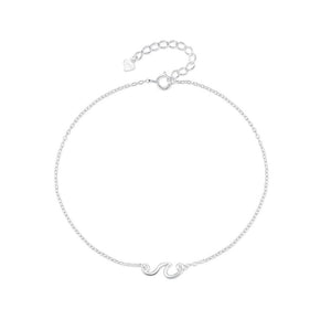 Ocean Sea Wave Charm Beach Anklet