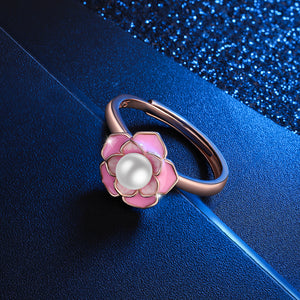 Kamelienblüte Angst Fidget Spinner Ring