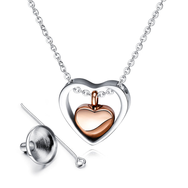 Heart Urn Pendant Necklace