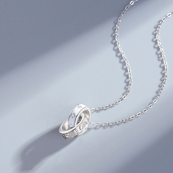 Interlock Star Ring Couple Necklace