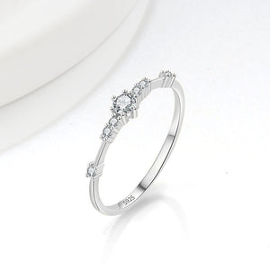 Dainty Seven Stones Band Ring