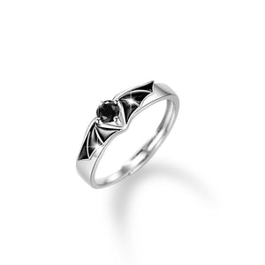 Angel Devil Matching Couple Stacking Ring