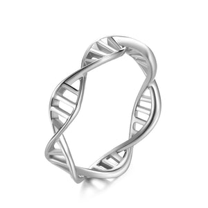 Anello infinito a spirale a doppia elica di DNA