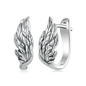 Dainty Angel Wing Huggie Hoop Earrings