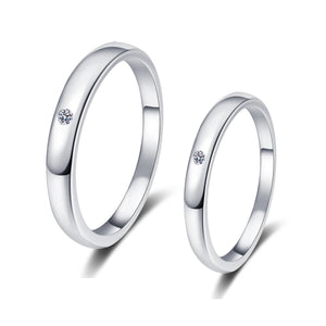 Moissanite Couple Matching Wedding Ring