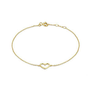 Dainty Heart Charm Stacking Bracelet