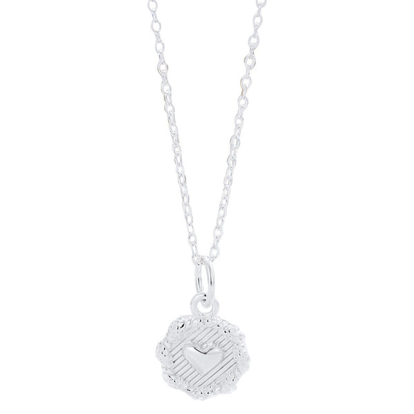 Silver Heart Charm Necklace