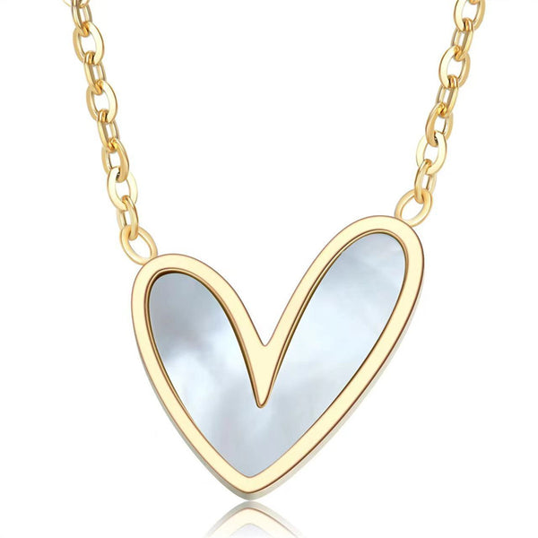 Mother of Shell Heart Necklace