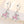 Load image into Gallery viewer, Colored Flower Drop Earrings
