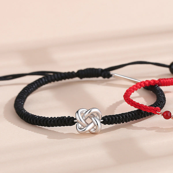 Mobius Four-Leaf Clover Couple Bracelet