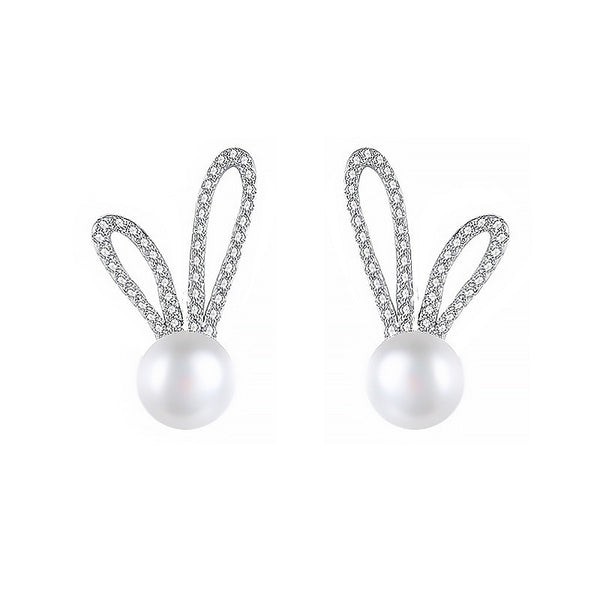 Bunny Pearl Stud Earrings